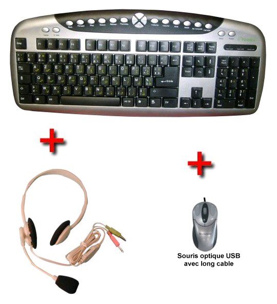 Clavier PC : optique et USB pas cher - MonsieurCyberMan